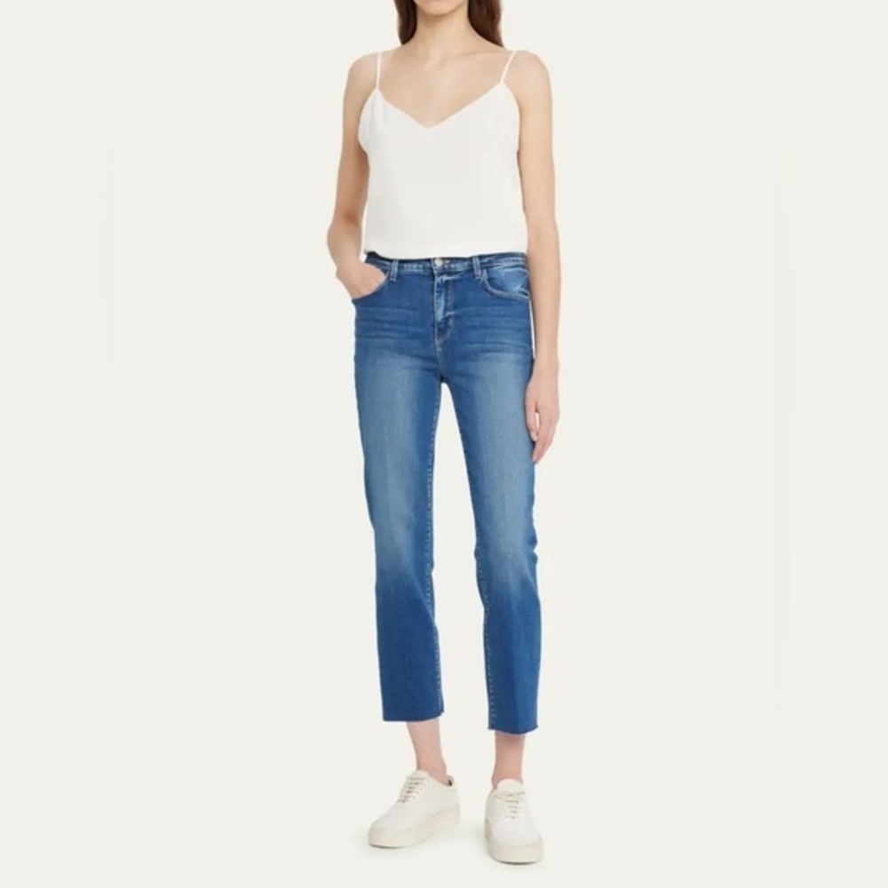 NWOT L’agence Sada Slim-Leg Cropped Jean 33 in Laredo